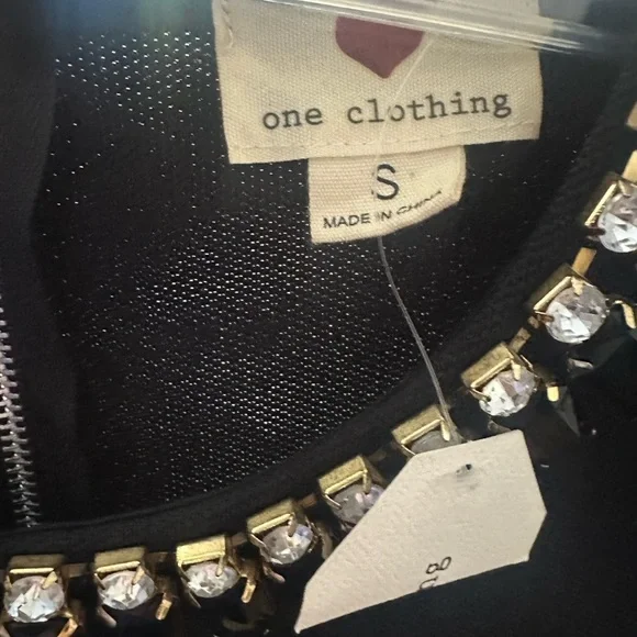 One Clothing Black Dress with Gold and Silver Accents - Picture 5 of 5